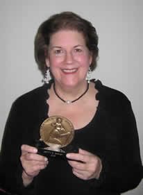 Betty with Christopher Award